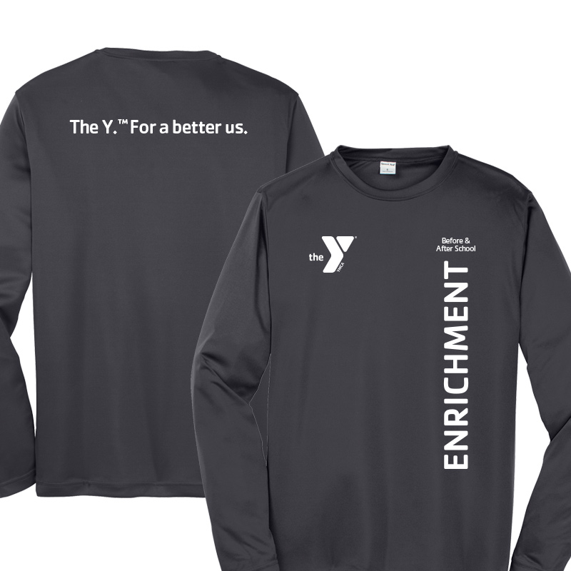 Before and After  Long Sleeve Competitor Tee - Grey (Assoc)