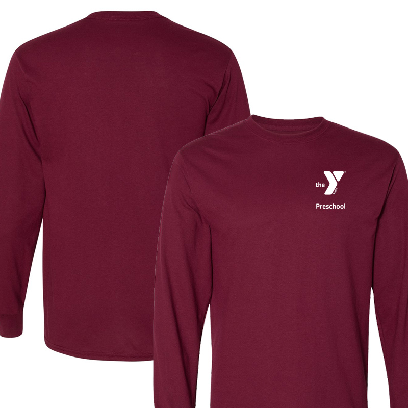 Preschool Dryblens L/S Tee - Maroon (Assoc)