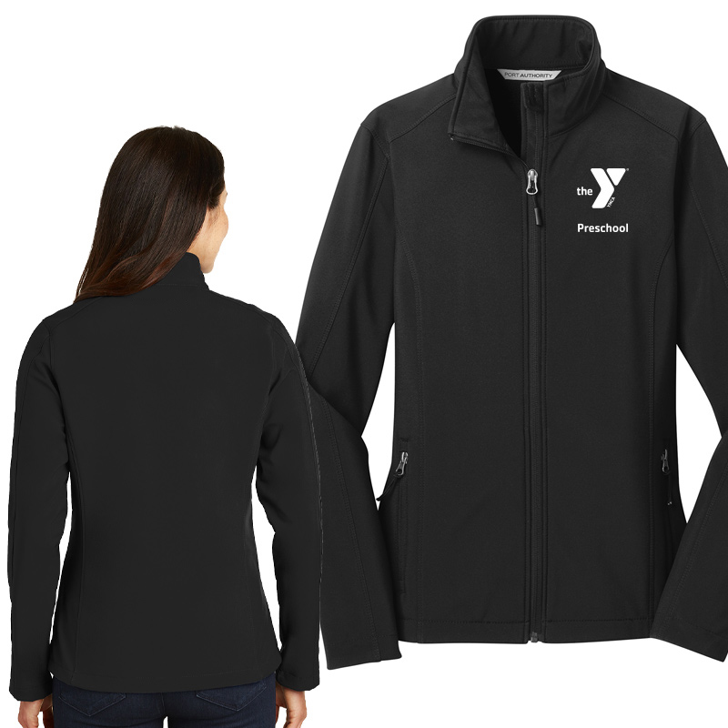 Preschool Ladies Core Soft Shell Jacket - Black (Assoc)