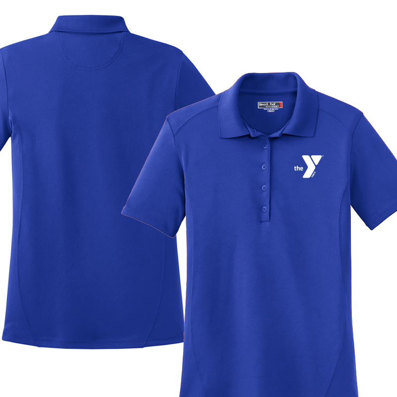 Preschool Ladies Raglan Accent Polo - Royal (Assoc)