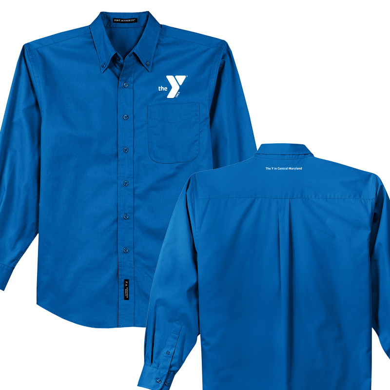 Long Sleeve Easy Care Shirt - Strong blue (Assoc)