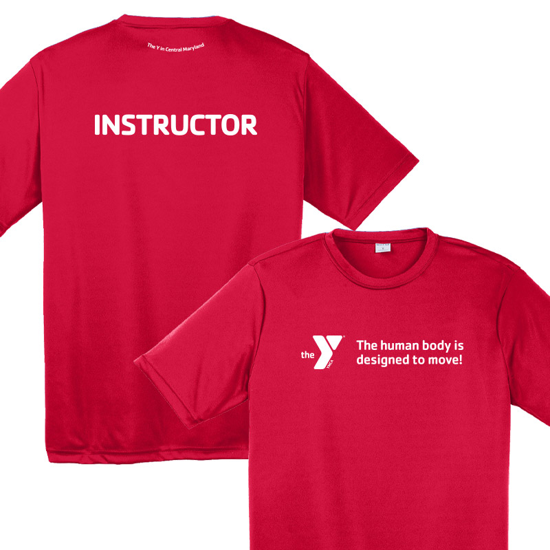 Designed To Move Competitor Tee  - Red (Assoc)