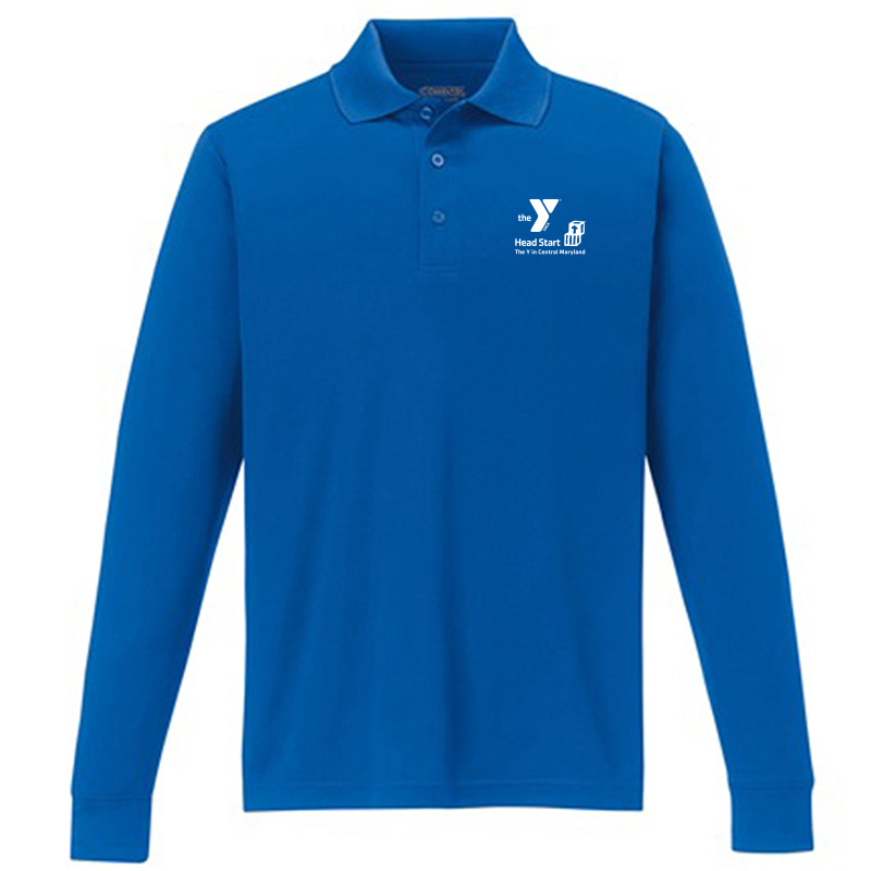 HeadStart Long-Sleeve Piqué Polo - Royal (Assoc)