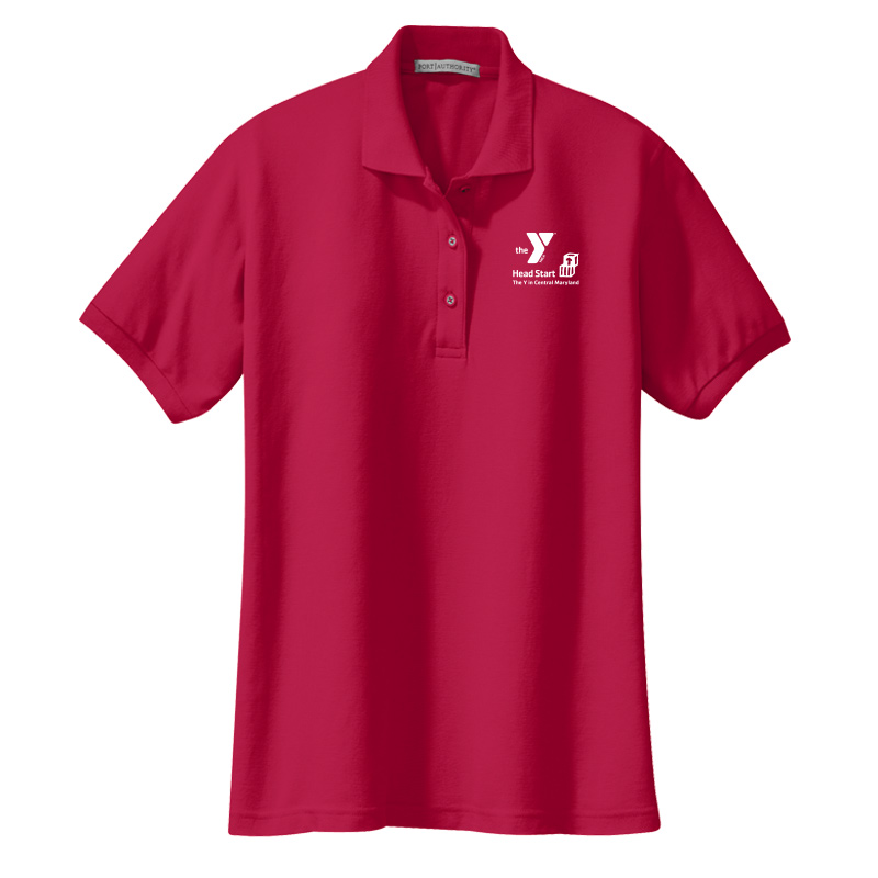 HeadStart Ladies Silk Touch Polo - Red (Assoc)