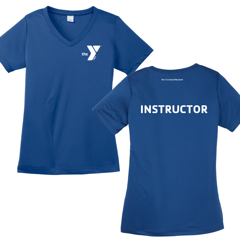 V-Neck Tee Instructor - Royal (Assoc)