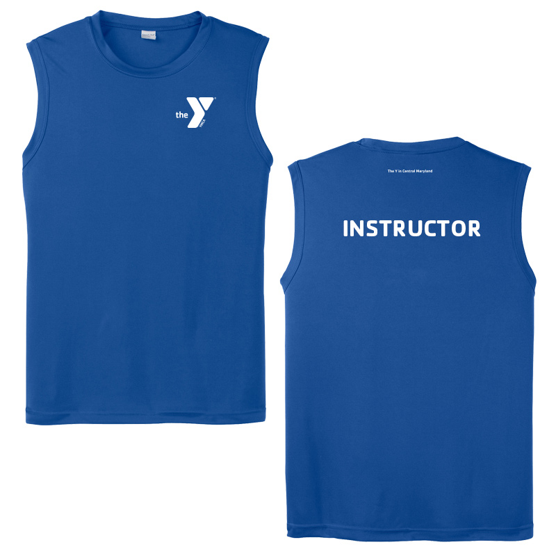 Sleeveless Competitor Tee  Instructor - Royal (Assoc)