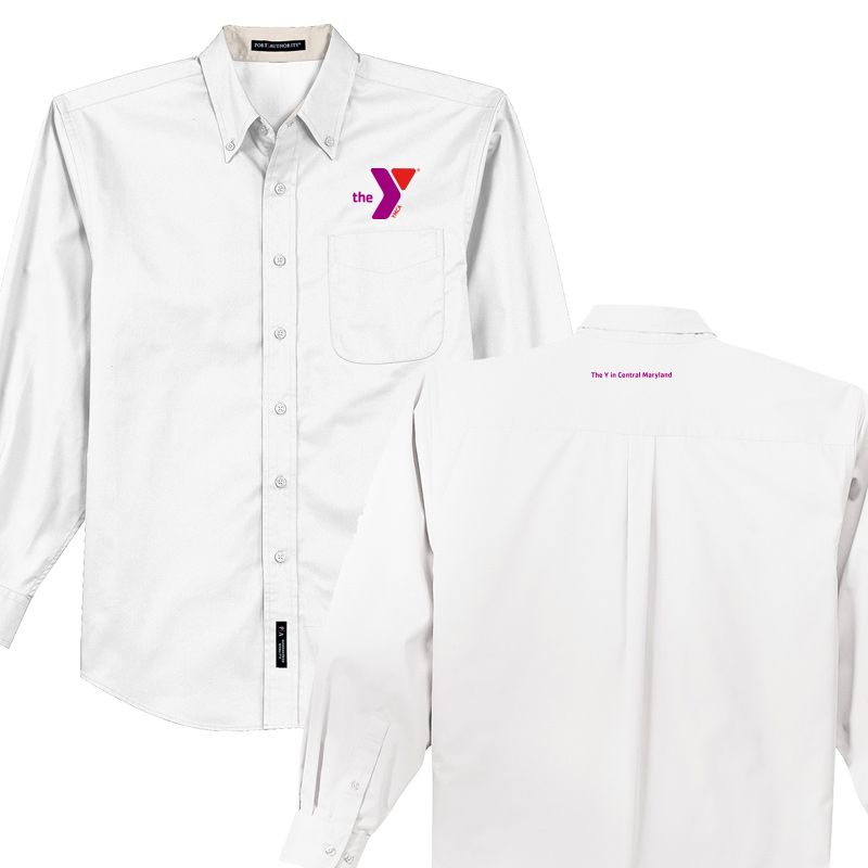 Long Sleeve Easy Care Shirt - White (Assoc)