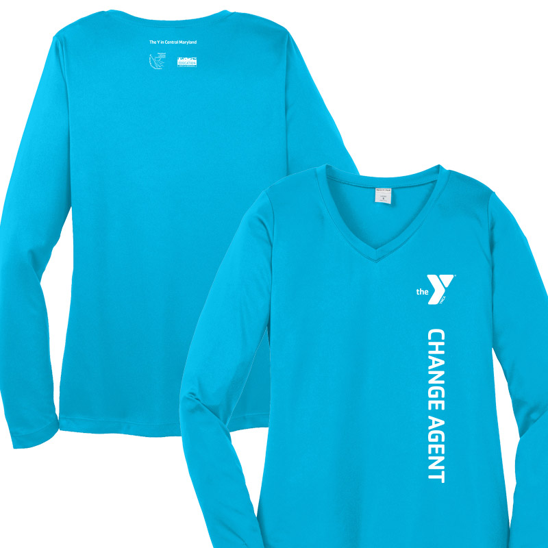 Change Agent 1 Ladies Long Sleeve Competitor Tee  (Assoc)