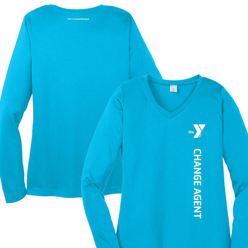 Change Agent 2 Ladies Long Sleeve Competitor Tee  (Assoc)